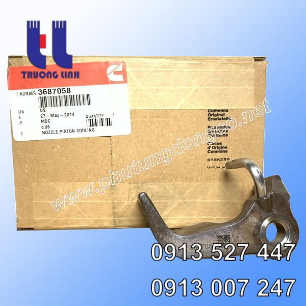 Vòi phun dầu làm mát Piston động cơ Cummins QSX15, 3687058