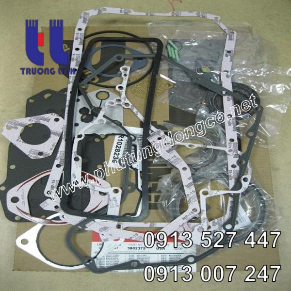 Bộ gioăng đại tu nữa dưới động cơ Cummins 4BT 3802375