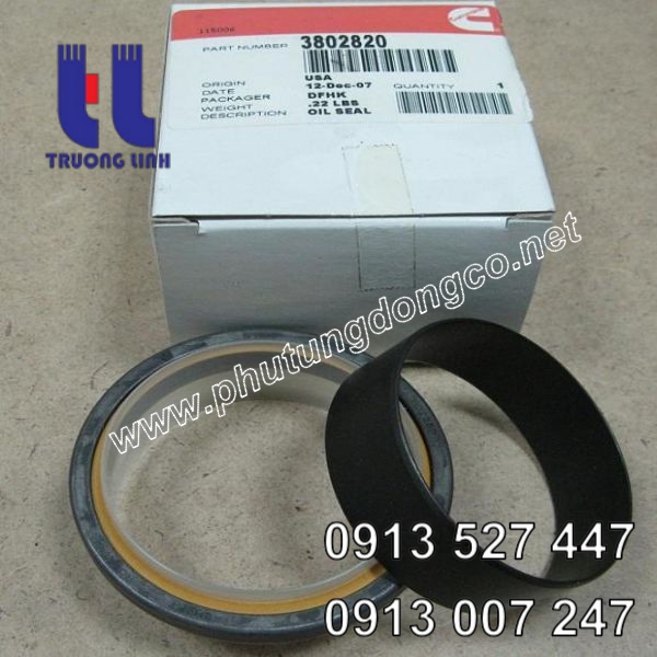 Phớt chặn dầu trục khuỷu động cơ Cummins B6.7 3802820