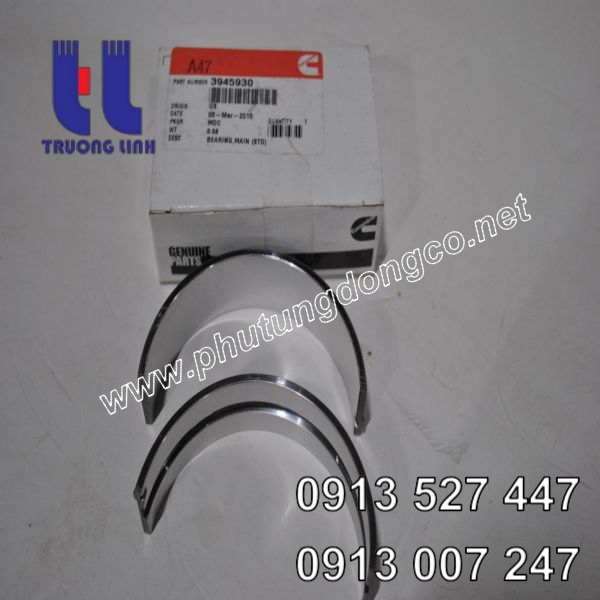 Bạc lót (STD) trục khuỷu động cơ Cummins 6CT8.3 3945930