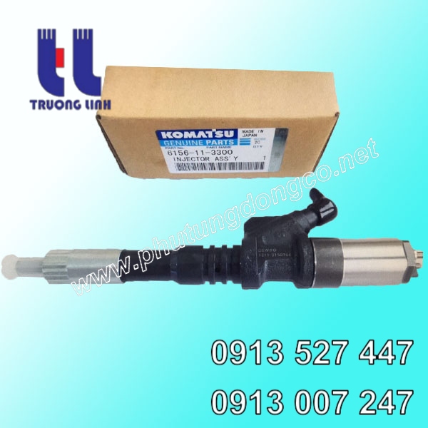 Vòi phun nhiên liệu động cơ Komatsu SA6D125E-3 xe đào PC400-7