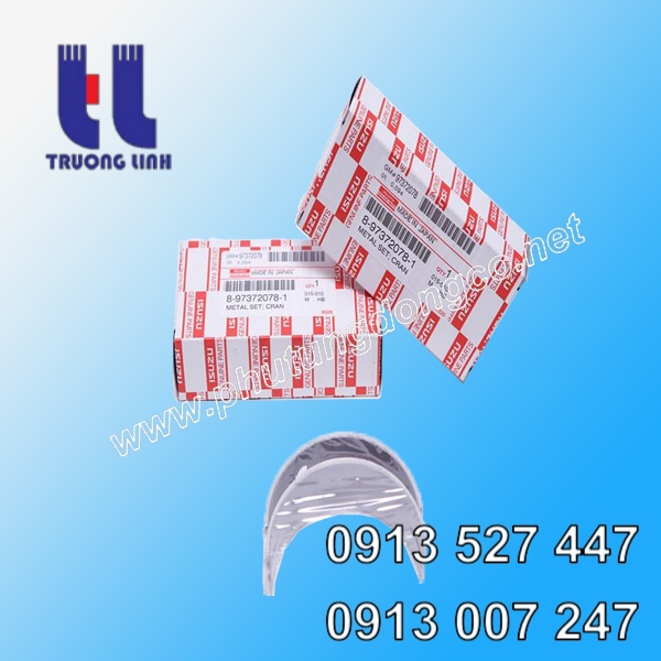 Bạc lót trục khuỷu (0.5mm) động cơ Isuzu 6HK1 xe đào Hitachi ZX350, 8973720781