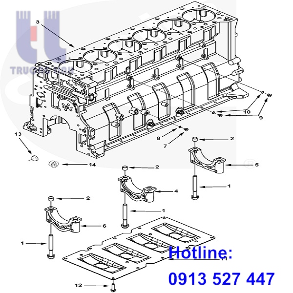 cummins qsx15 cylinder head ass'y
