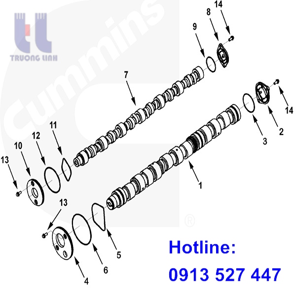 phụ tùng động cơ cummins qsx15