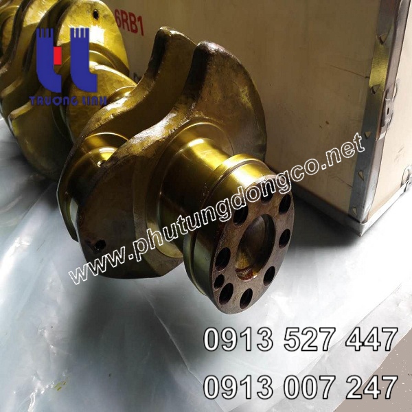 Trục khuỷu động cơ Isuzu 6RB1 xe đào Hitachi EX400