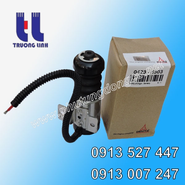 Solenoid ngắt nhiên liệu 12V động cơ Deutz 914, 0423-4373