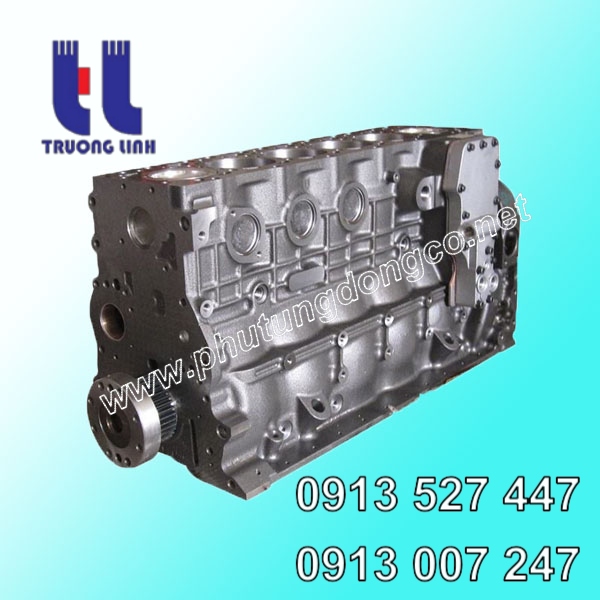 Block máy động cơ Komatsu SA6D125E-3 xe đào PC400-7