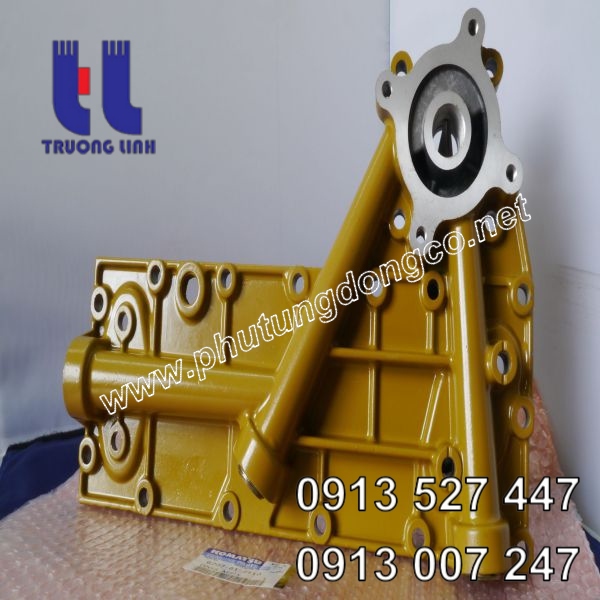 Nắp shin hàn động cơ Komatsu 6D95 xe đào PC200-5 