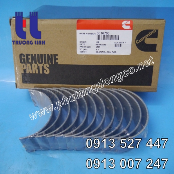 Bạc tay biên động cơ cummins QSM11 3016760